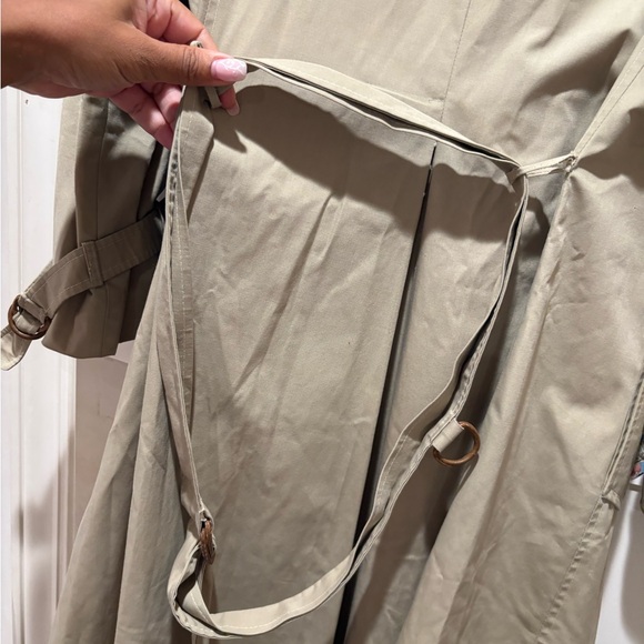 VTG Diane Von Furstenberg Beige Trench Coat - Picture 10 of 16